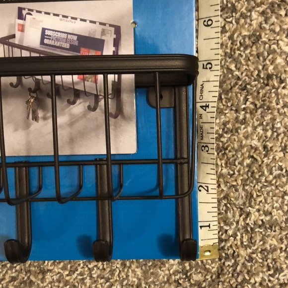 NWT InterDesign Wallmount Mail & Key Rack - Picture 5 of 5
